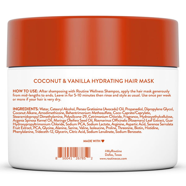 Routine Wellness Hydrating Hair Mask - Coconut & Vanilla, 237ml