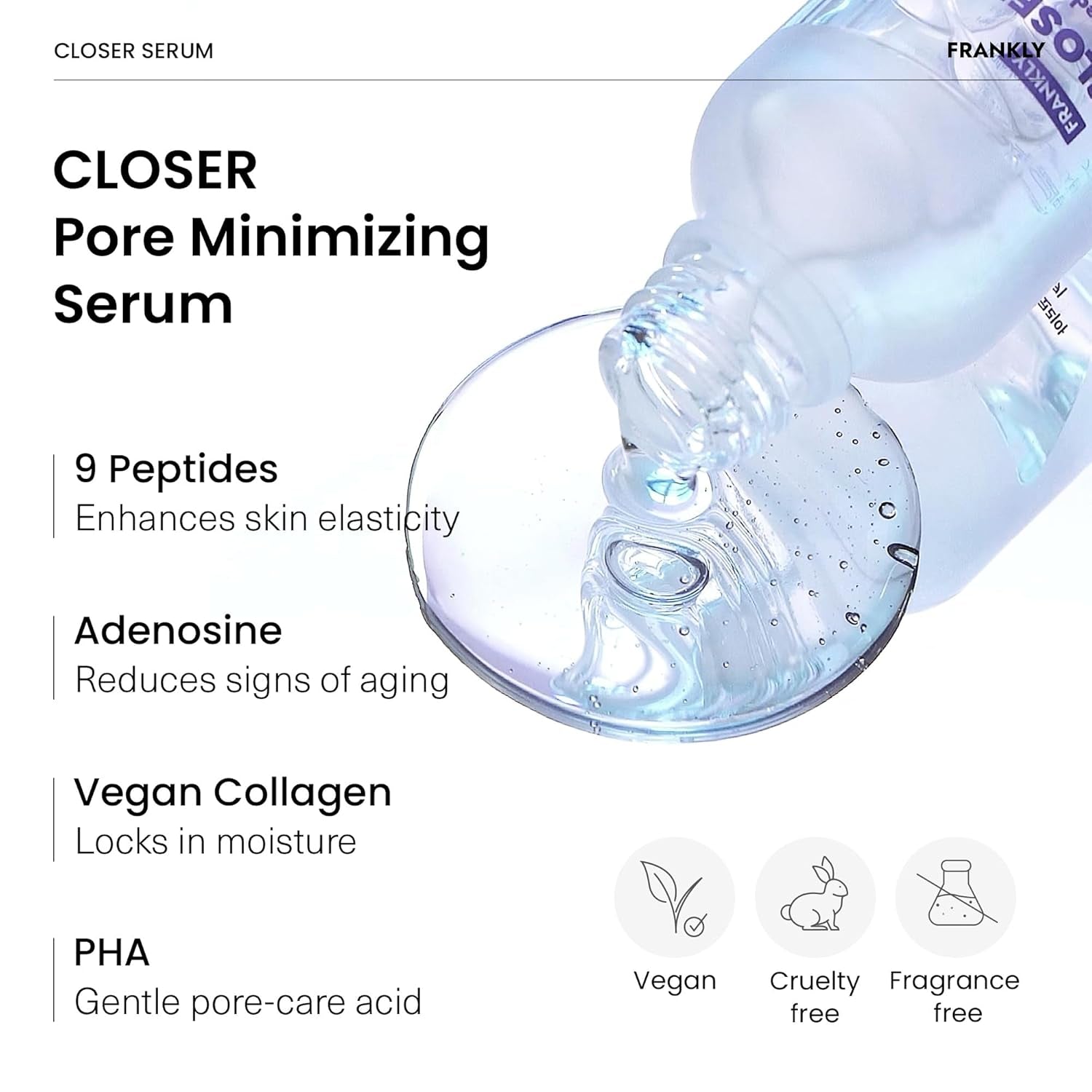 FRANKLY Closer Pore Reducing Serum – 100ml | Pore-Minimizing, Firming & Radiance-Boosting K-Beauty Serum