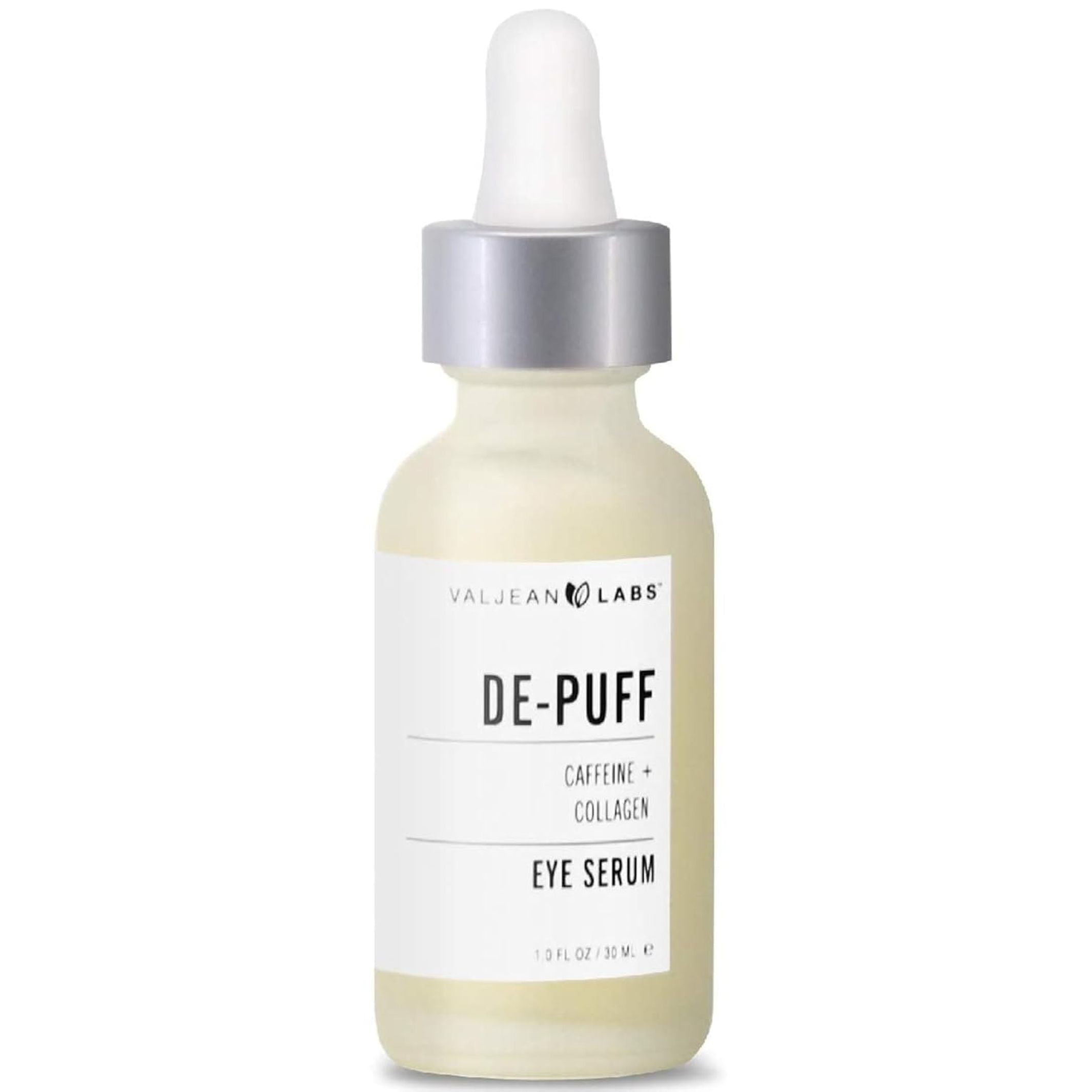 VALJEAN LABS De-Puff Caffeine + Collagen Eye Serum – 30ml | Reduce Puffiness & Firm Skin