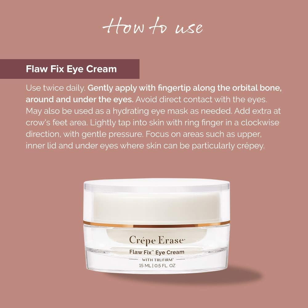 BODY FIRM Crépe Erase Flaw-Fix Eye Cream – 15ml | Instant Firming, Brightening & Anti-Aging Eye Treatment