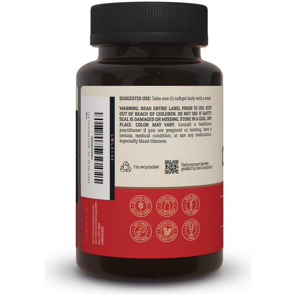 Live Conscious CoQWell – 60 Softgels | Advanced CoQ10 Formula for Heart, Energy & Immune Support