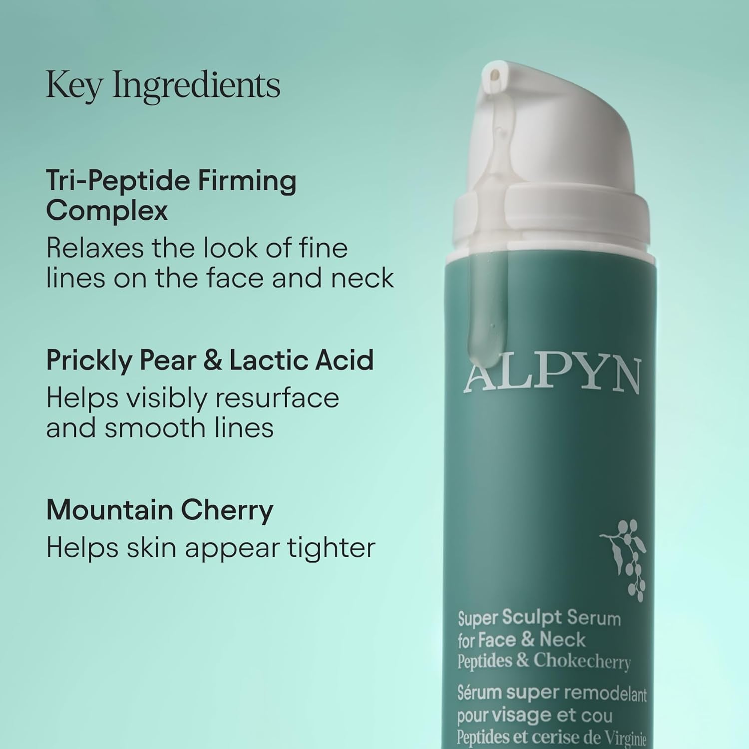 Alpyn Beauty Super Sculpt Serum – 50ml | Firming Multi-Peptide Serum for Lifted, Defined Skin