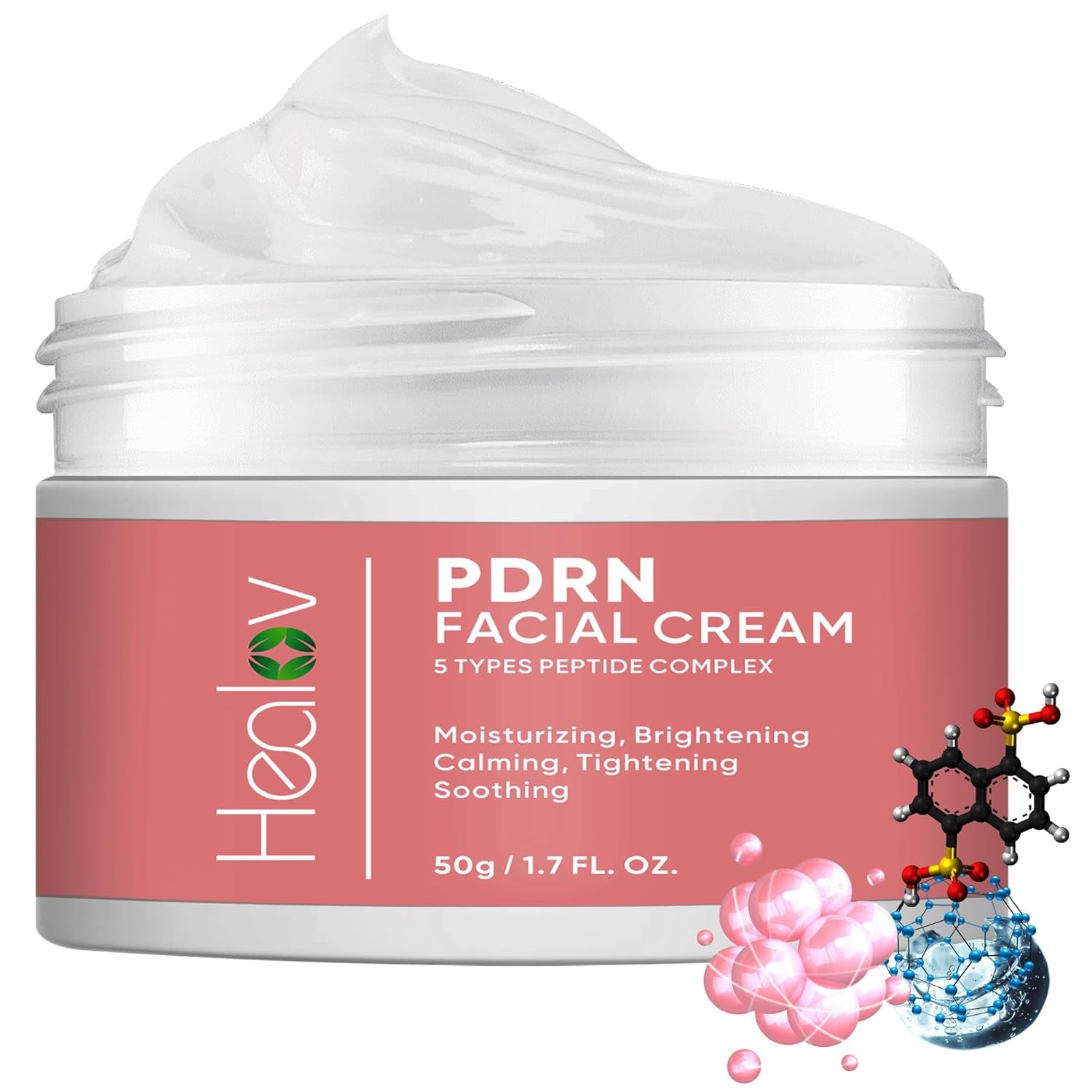 Healov PDRN Facial Cream – 50g | Advanced Salmon DNA Repair & Deep Hydration Moisturizer