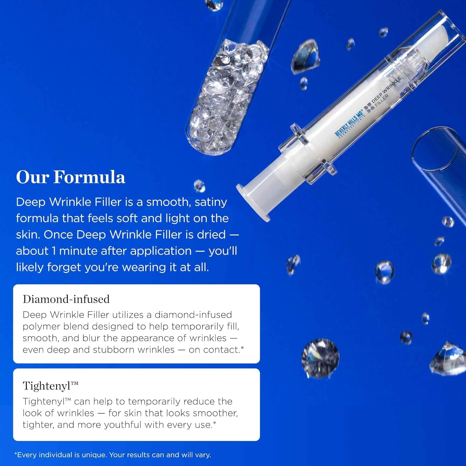 Beverly Hills MD Deep Wrinkle Filler – 4.7g | Instant Smoothing for Fine Lines & Deep Wrinkles