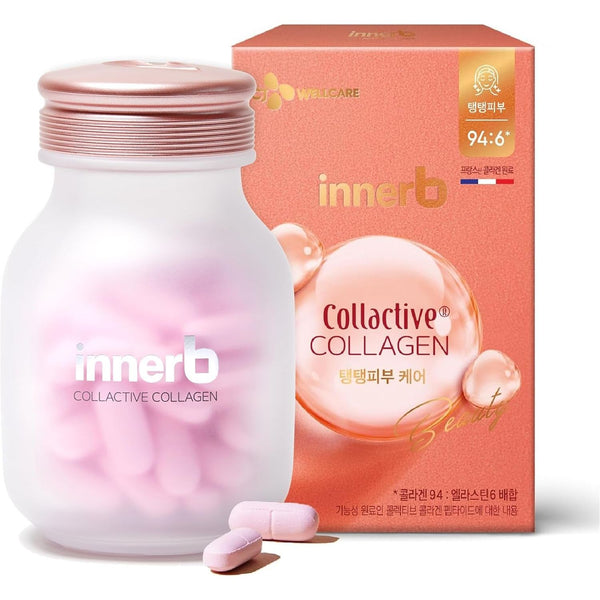 CJ Wellcare Innerb Collactive Collagen – 84 Tablets | Premium French Marine Collagen for Youthful, Elastic Skin