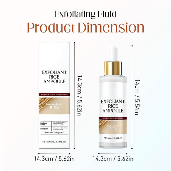 Oputemon Exfoliant Rice Ampoule Duo (Black & White) – 2 x 100ml | Gentle Exfoliation & Radiance Boost