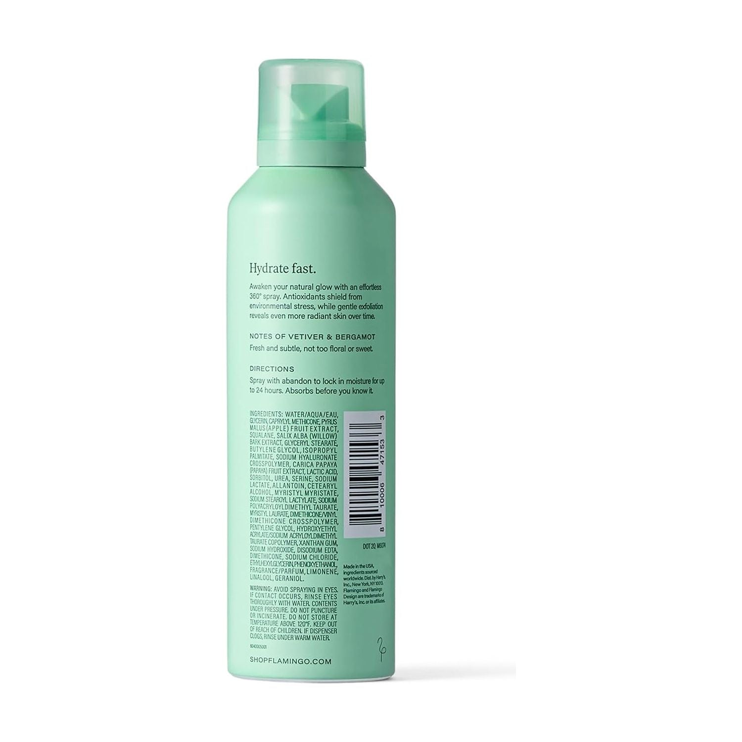 Flamingo Light Hydrating Spray – 189g | 24-Hour Moisture & Gentle Exfoliation