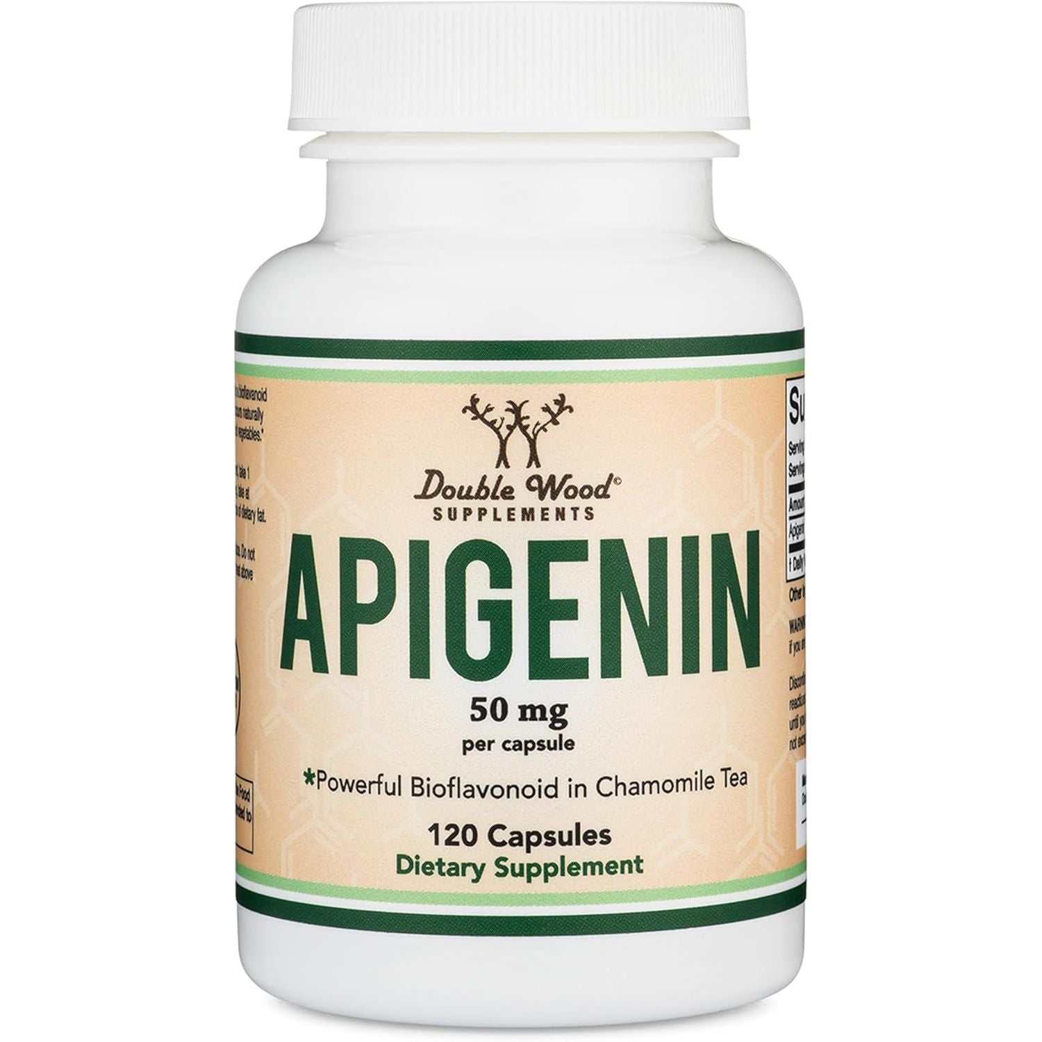 Double Wood Supplements Apigenin Supplement - 120 Capsules