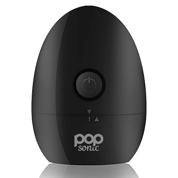 Pop Sonic Moon Shaver (Black) – Electric Rotary Shaver for Face & Body | Wet & Dry Use, USB Rechargeable