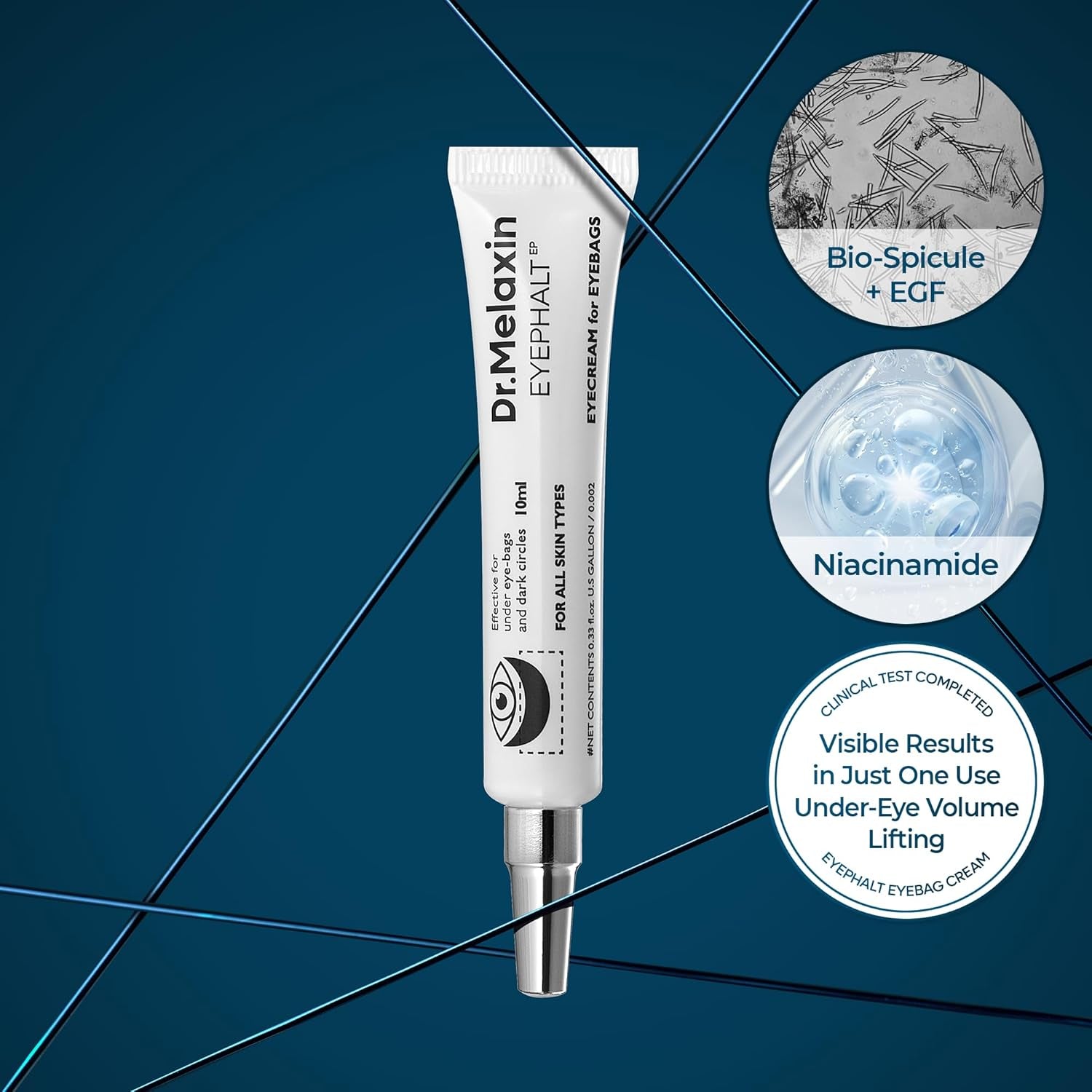 Dr.Melaxin Eyephalt EyeCream for Eyebags – 10ml | Targeted Night Repair for Puffiness & Dark Circles