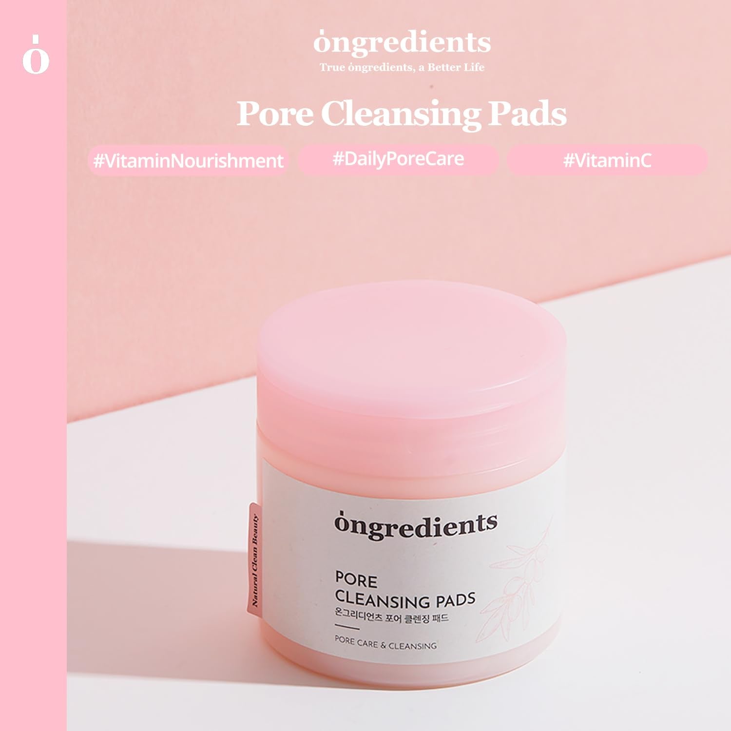 ONGREDIENTS Pore Cleansing Pads – 60 Pads | Deep Cleansing & Pore Care
