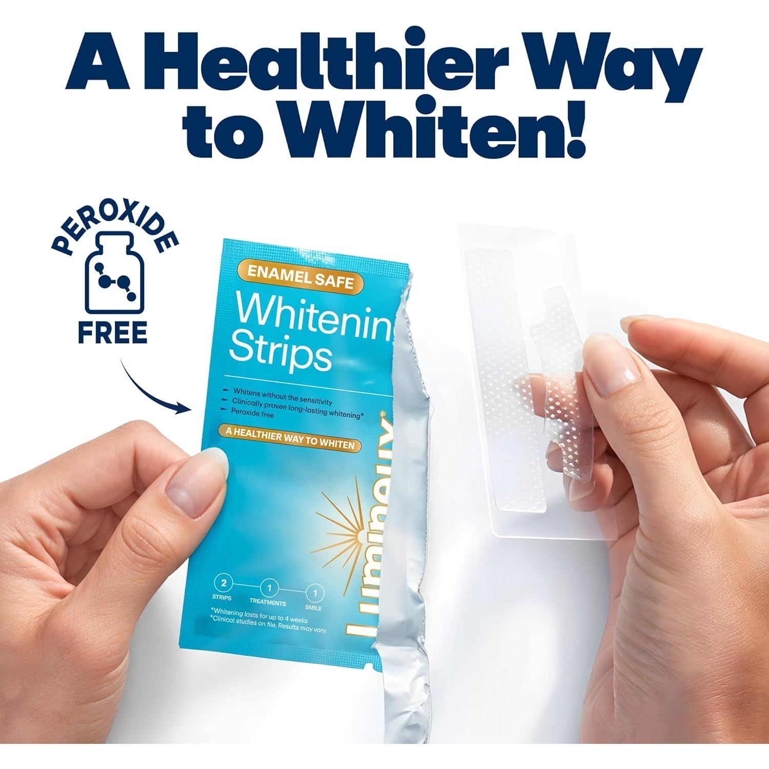 Lumineux Whitening Strips – 42 Strips, 21 Treatments | Enamel-Safe, Sensitivity-Free Teeth Whitening
