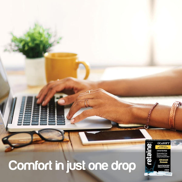 OCuSOFT Retaine MGD Complete Dry Eye Relief – 30 Sterile Single-Dose Containers (0.4ml) | Advanced Lubrication & Moisture Protection