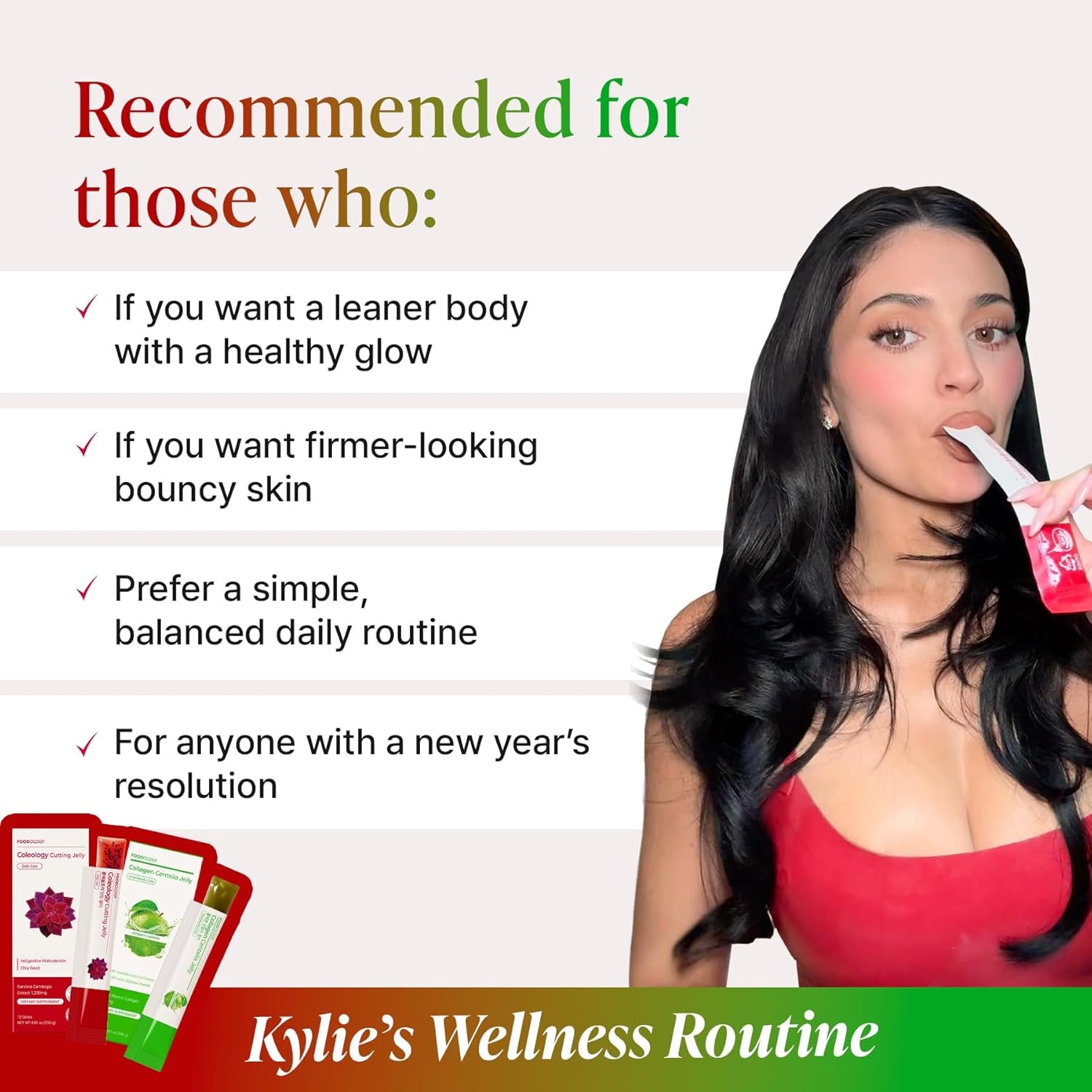 Stick Jelly Duo: Cutting & Collagen Jelly Set, Dietary Fiber Supplement Set for Weight Management and Skin Hydration, Collagen, Centella Asiatica, Garcinia Cambogia