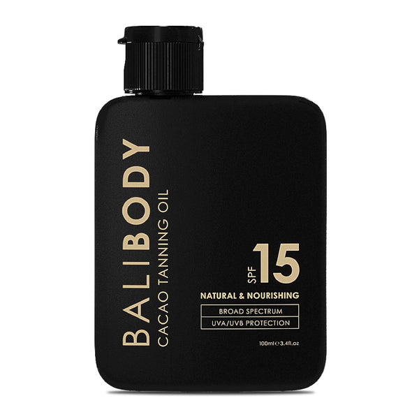 Bali Body Cacao Tanning Oil SPF 15 – 100ml | Natural Glow & Hydration with UVA/UVB Protection