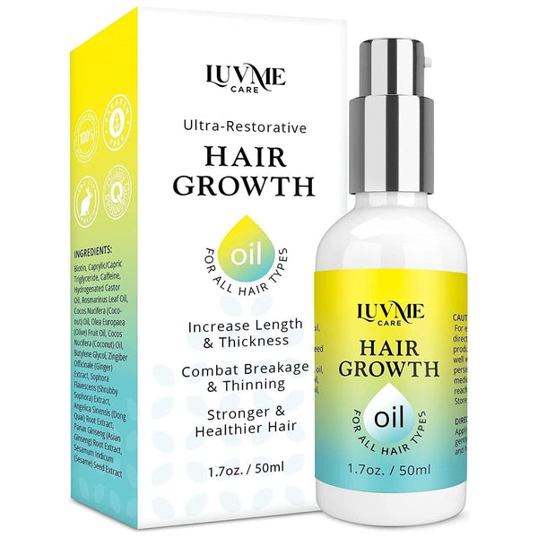 Biotin Hair Growth Oil Hair Growth Serum for Thicker Longer Fuller Healthier Hair, Prevent Hair Loss & Thinning, All Natural Vitamin Rich Treatment, Women & Men, All Hair Types 1.7 Oz