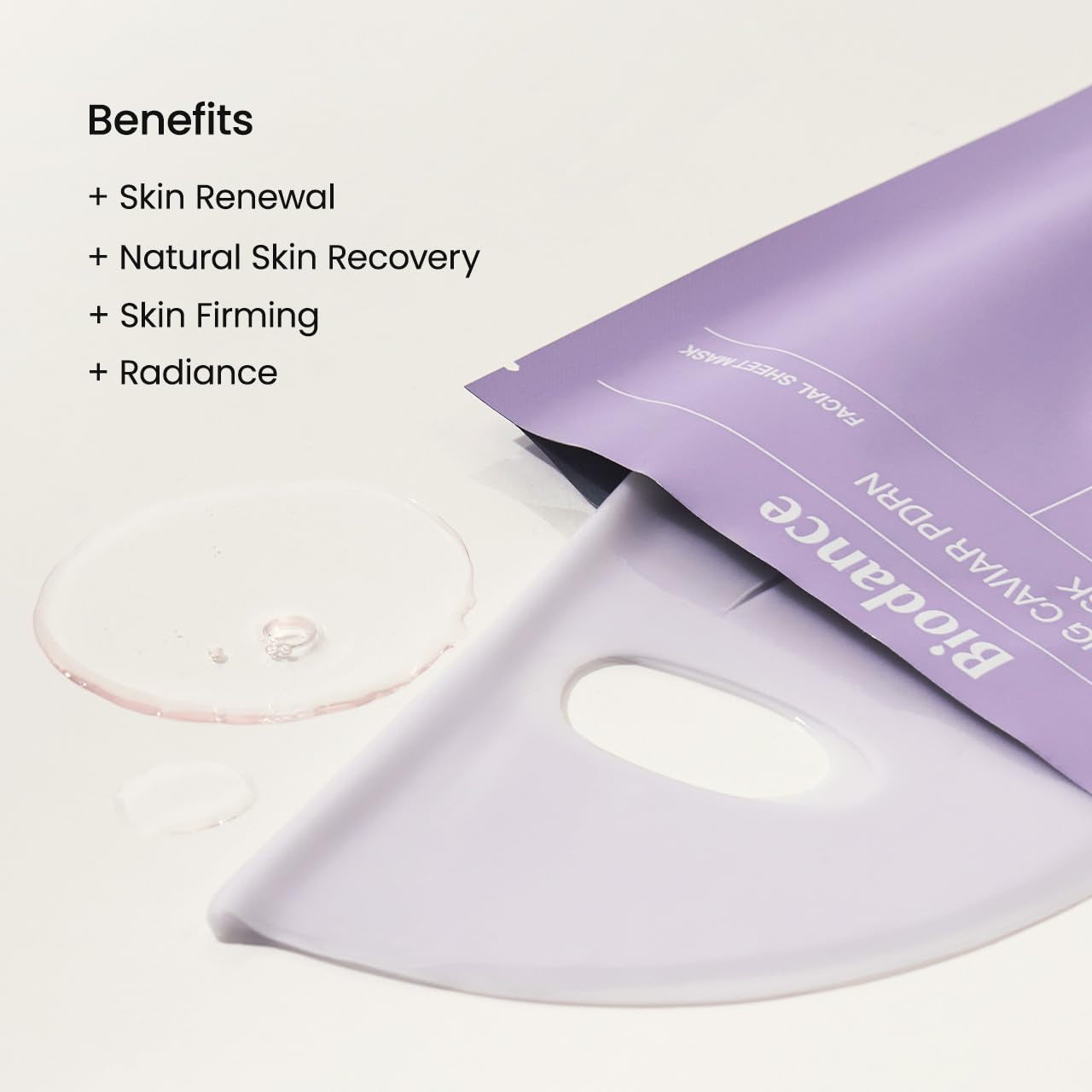 BIODANCE Rejuvenating Caviar PDRN Real Deep Mask – 34g x 4 Sheets | Skin Barrier Strengthening & Deep Hydration
