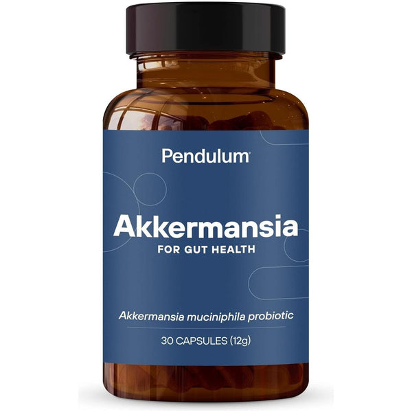 Akkermansia Probiotic with Prebiotic Fiber - Increases GLP-1 Production, Delayed Release, Third-Party Tested, 100M AFU Live Strain for Gut Health for Men & Women (30 Capsules, 1-Pack)