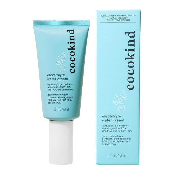 Cocokind Electrolyte Water Cream – 50ml | Lightweight Gel Moisturiser for All Skin Types