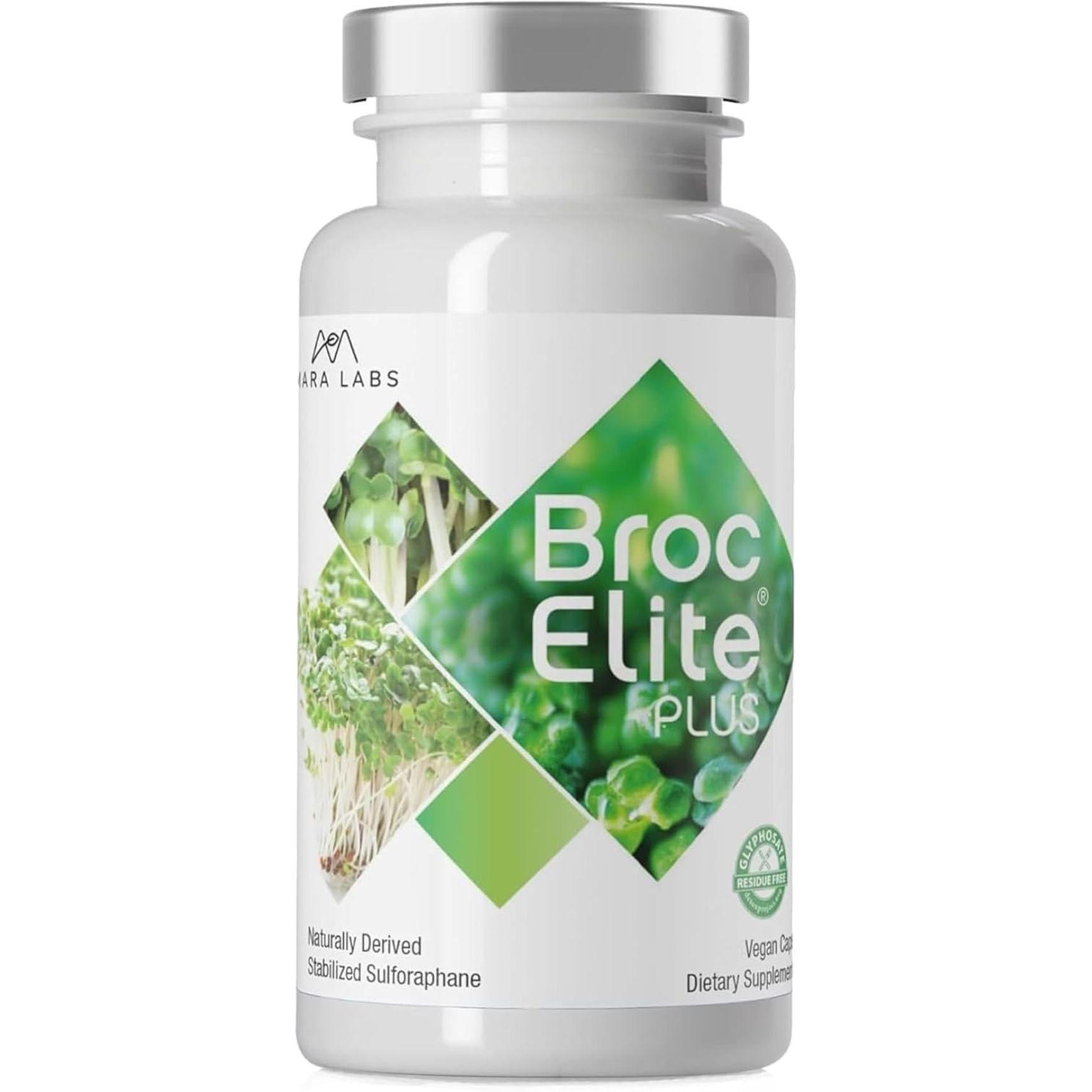 Mara Labs Broc Elite plus | Broccoli Supplement W/Stabilized Sulforaphane Extract | Zero Glyphosate Residue | 60 Vegetable Capsules