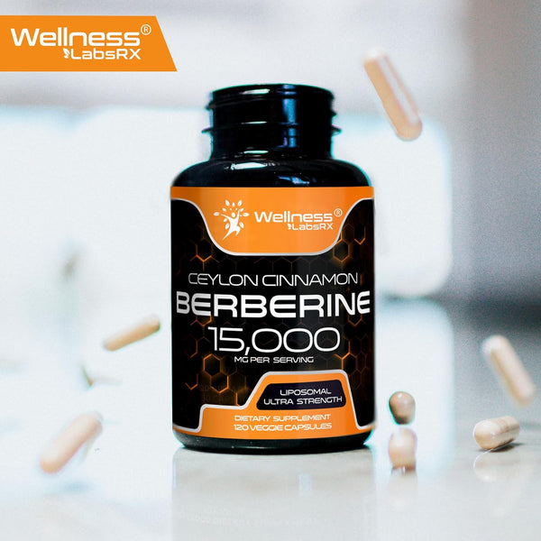 WELLNESS LABSRX Ceylon Cinnamon Berberine 15,000MG - 120 Capsules