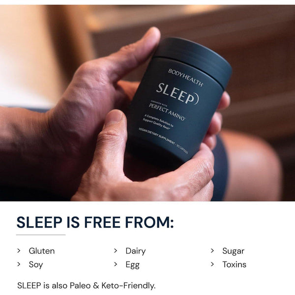 BodyHealth SLEEP Enhanced with Perfect Amino™ – 90 Capsules | Deep, Restorative Sleep & Muscle Recovery