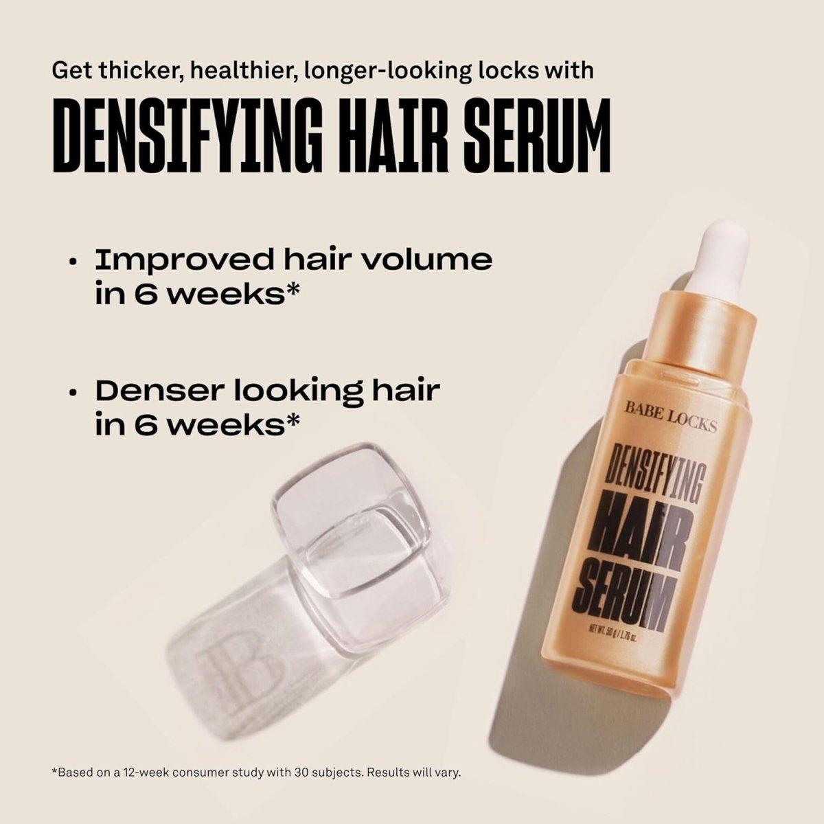 Babe Locks Densifying Hair Serum Promotes Thickness in Thinning Hair & Hair Loss - 50g - Glam Global UK