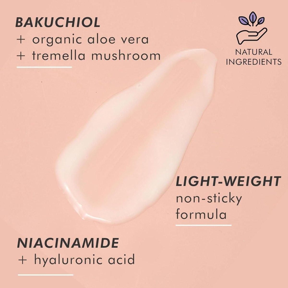 Bakuchiol Face Serum - USA Made with Natural & Organic Ingredients, Plant Based Retinol Alternative for Sensitive Skin, Smoothes Wrinkles & Fine Lines, anti Aging Serum for Face, Skin Care Serum - Glam Global UK