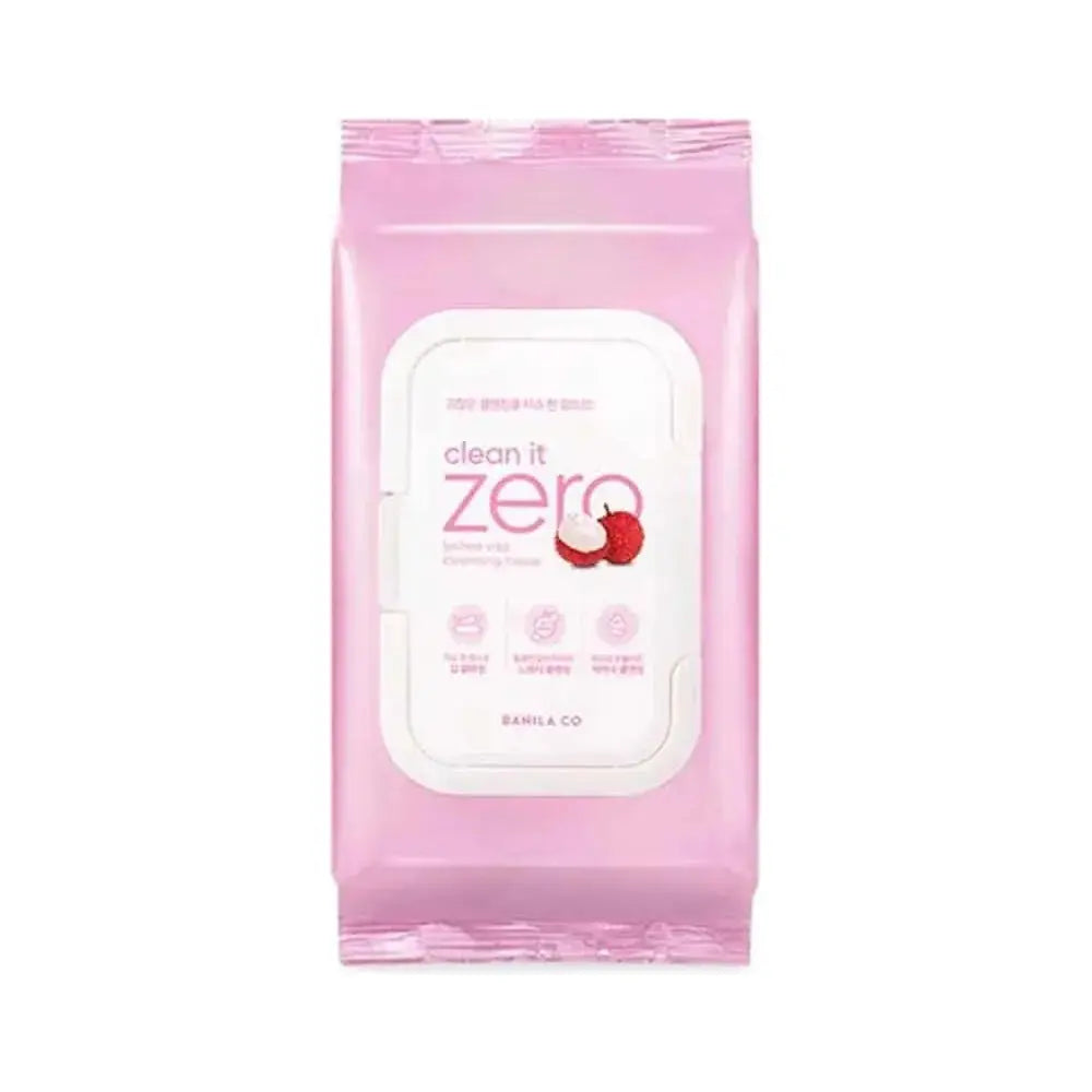 BANILA CO Clean It Zero Lychee Vita Cleansing Tissue 30 Sheets - Glam Global UK