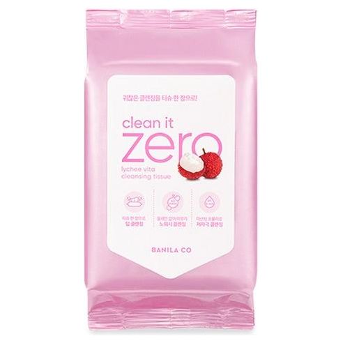 BANILA CO Clean It Zero Lychee Vita Cleansing Tissue 30 Sheets - Glam Global UK