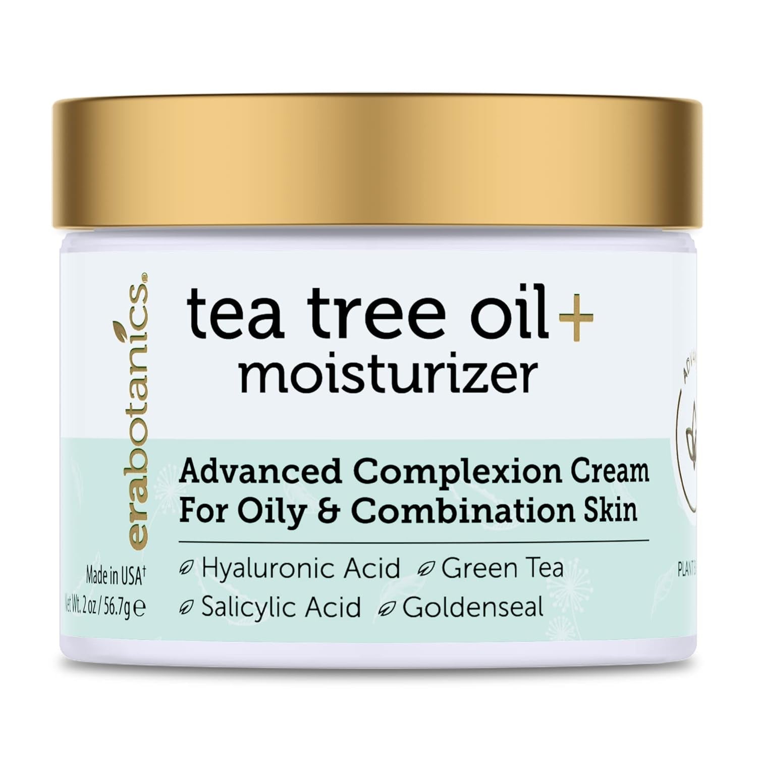 Era Organics Tea Tree Oil + Moisturizer – 60ml | Blemish Control & Oil Balancing Cream