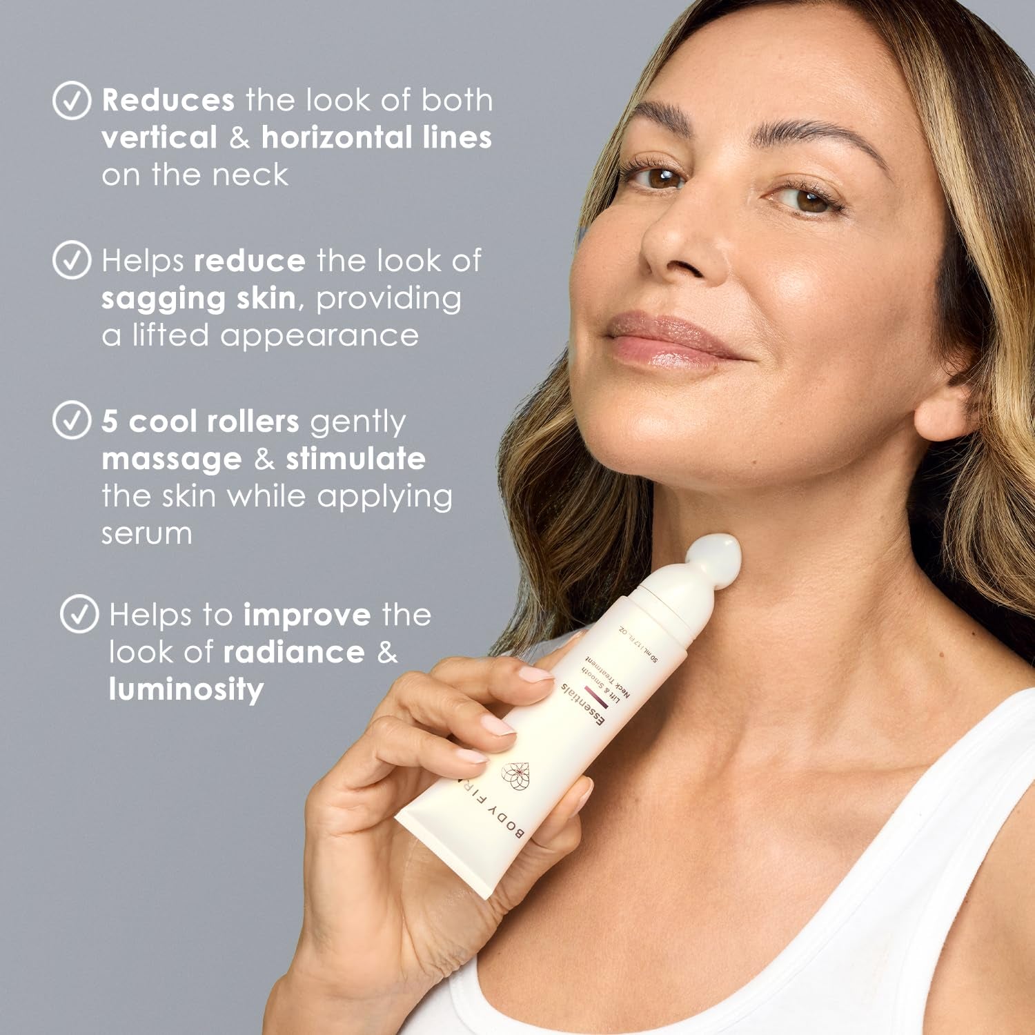BODY FIRM Essentials Lift & Smooth Neck Treatment – 50ml | Firm, Tighten & Smooth Aging Skin