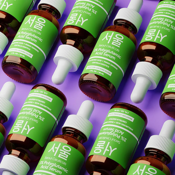 SeoulCeuticals 3% Polyglutamic Acid Serum – 30ml | Intense Hydration, Firming & Anti-Aging Boost