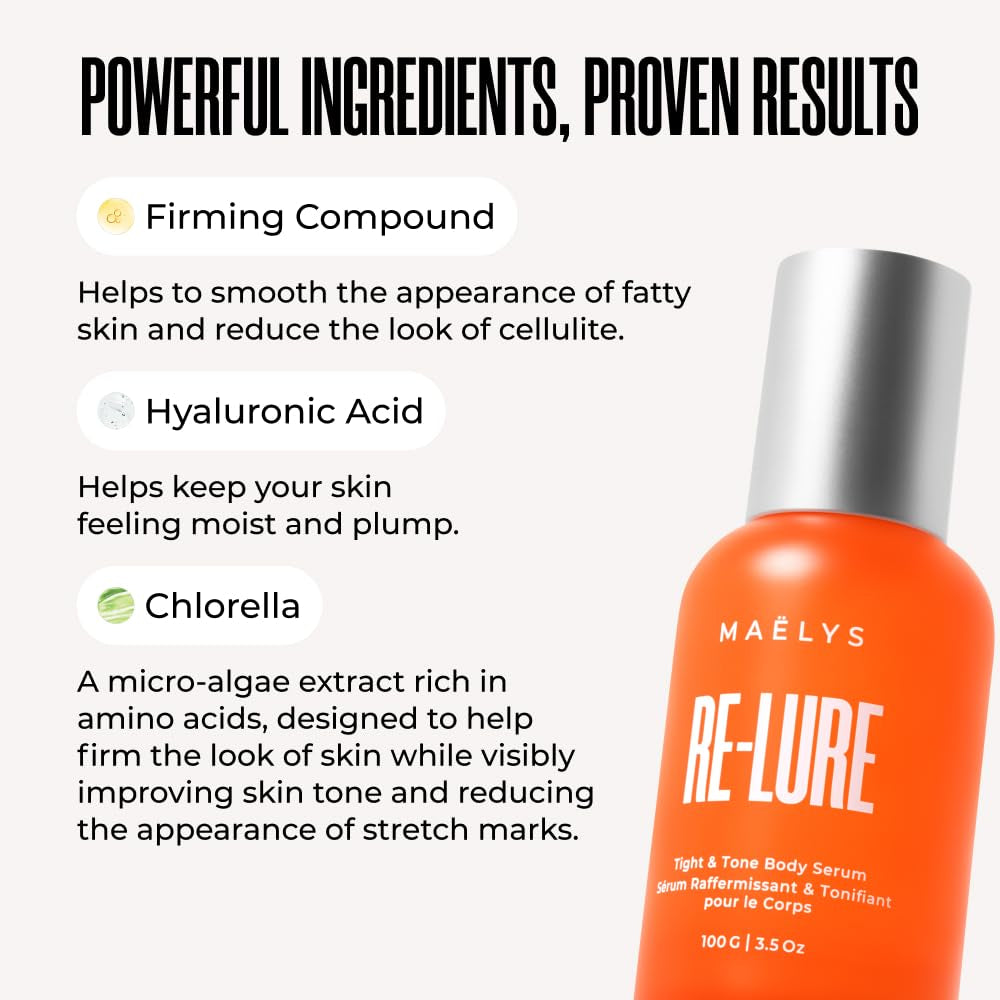 MAËLYS RE-LURE Tight & Tone Body Serum – 100g | Firming & Smoothing Treatment