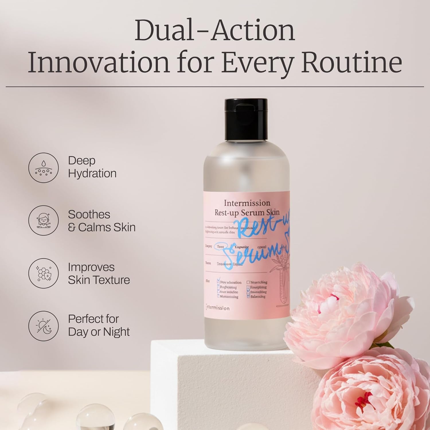 Intermission Rest-Up Serum Skin – 290ml | Hydrating Body Serum for Rest, Recovery & Radiant Skin