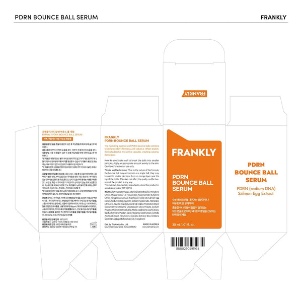 FRANKLY PDRN Bounce Ball Serum – 30ml | Firming, Plumping & Anti-Aging with Salmon DNA Technology