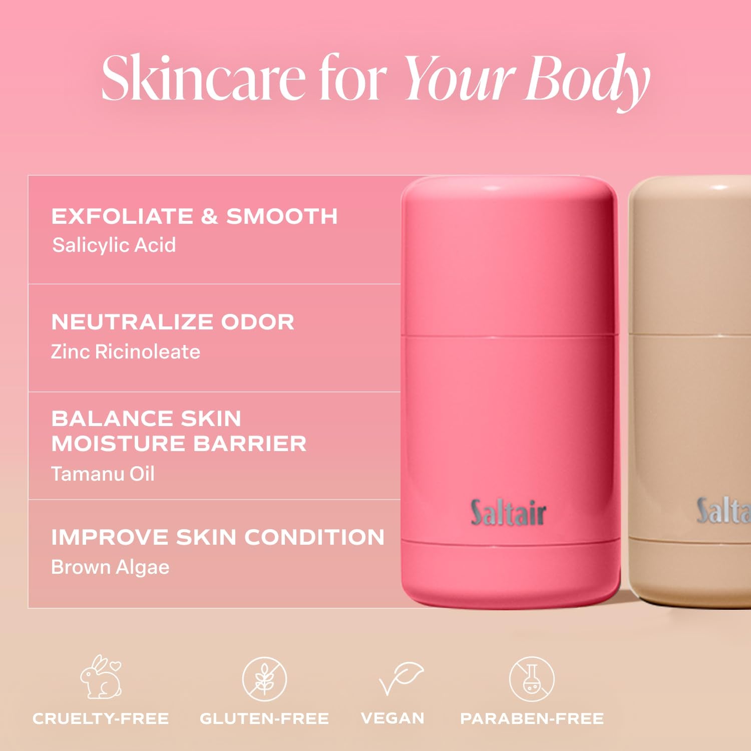 Saltair Signature Deodorant – 2 Pack | 24-Hour Aluminum-Free Odor Protection