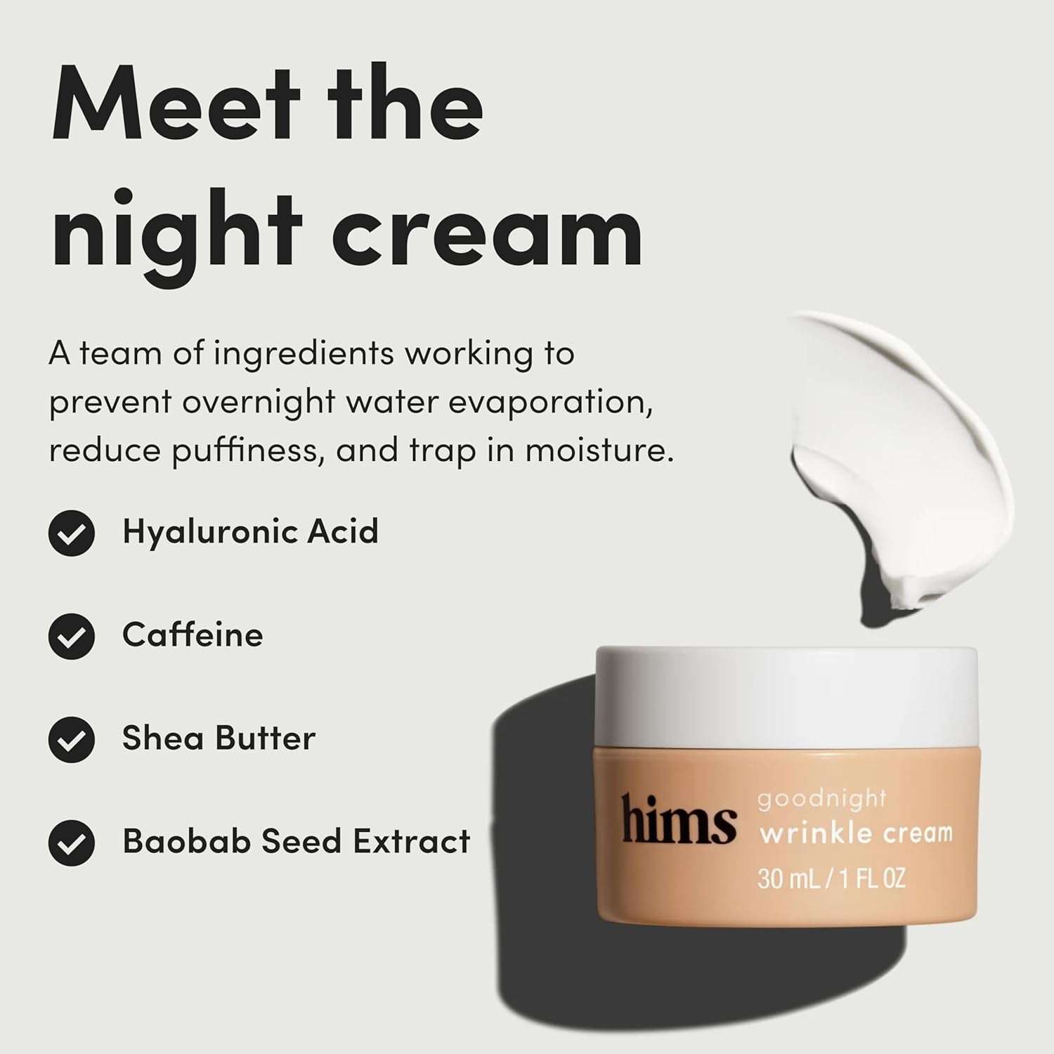 Hims Everyday Moisturizer & Goodnight Wrinkle Cream Bundle – 2 x 30ml | Hydration & Anti-Ageing Duo for Men