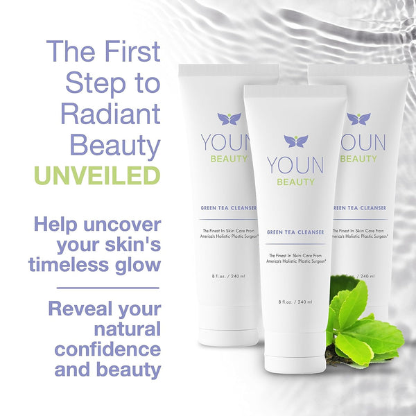 YOUN Beauty Green Tea Cleanser – 240ml | Gentle Hydrating Face Wash