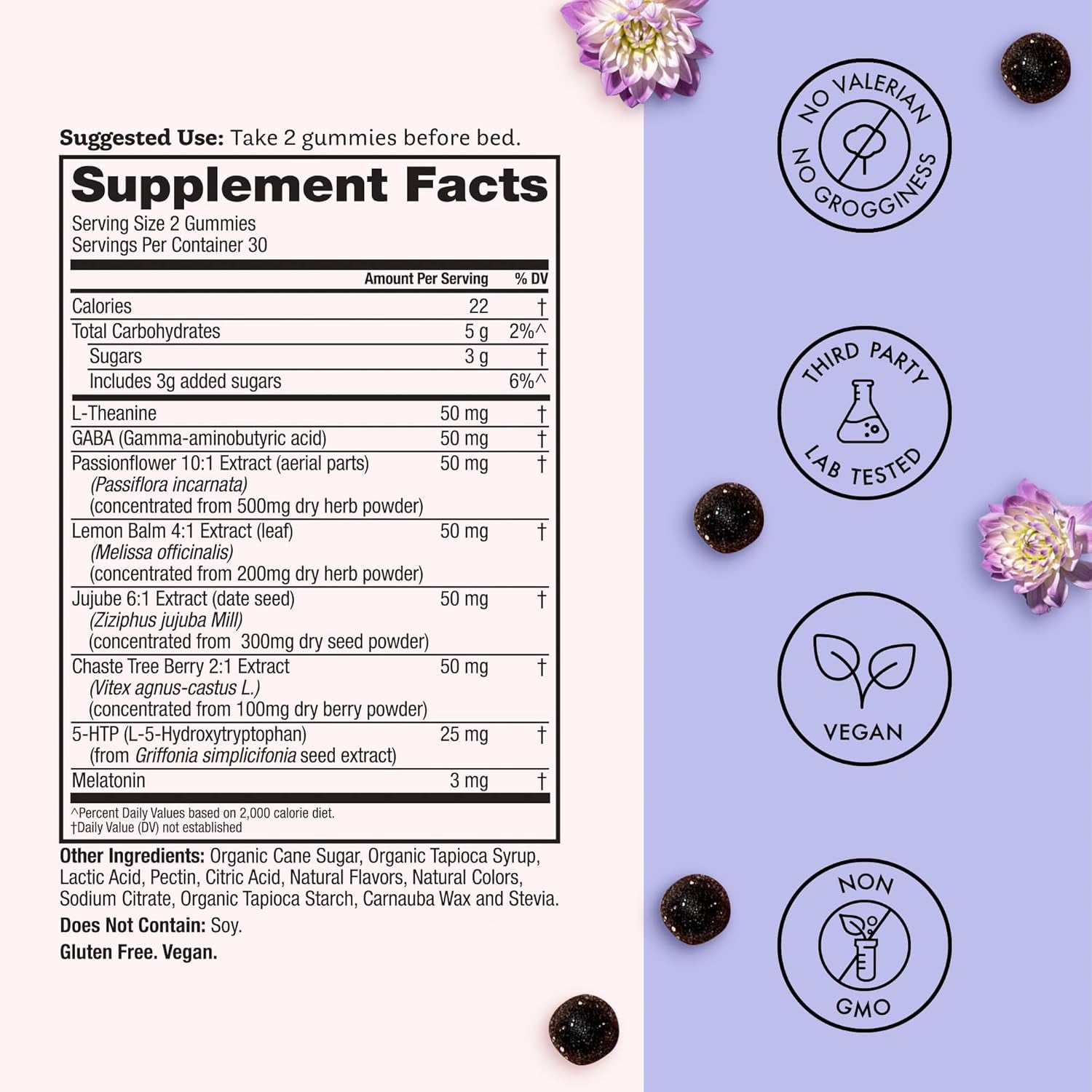 Winged Wellness Sleepyhead Calming Sleep Gummies for Women – 60 Gummies | Blueberry Lavender | Natural Melatonin & Herbal Support for Restful Sleep