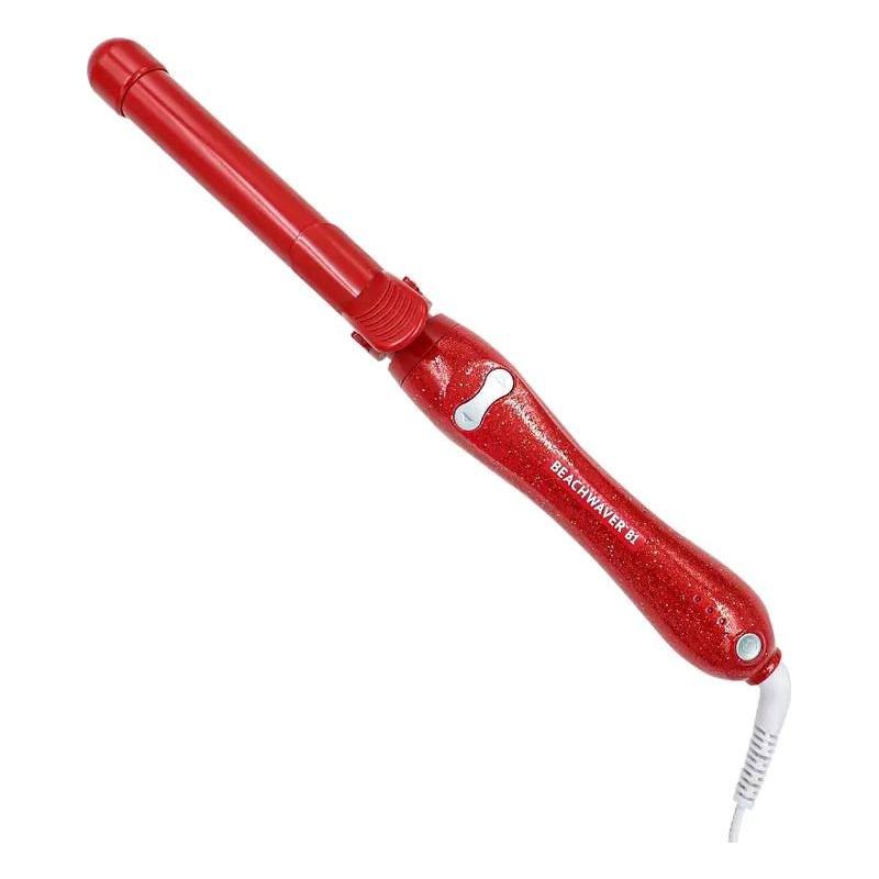 Beachwaver B1 Rotating Curling Iron - Red Glitter - Glam Global UK