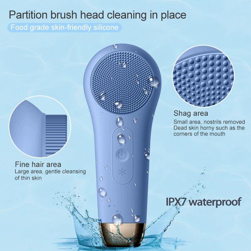 Beauty Cleanser Vibrating Electric Face Cleansing Brush - Glam Global UK