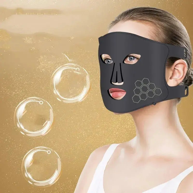 Beauty Mask Instrument Silicone LED with Four Color Light Therapy - Glam Global UK