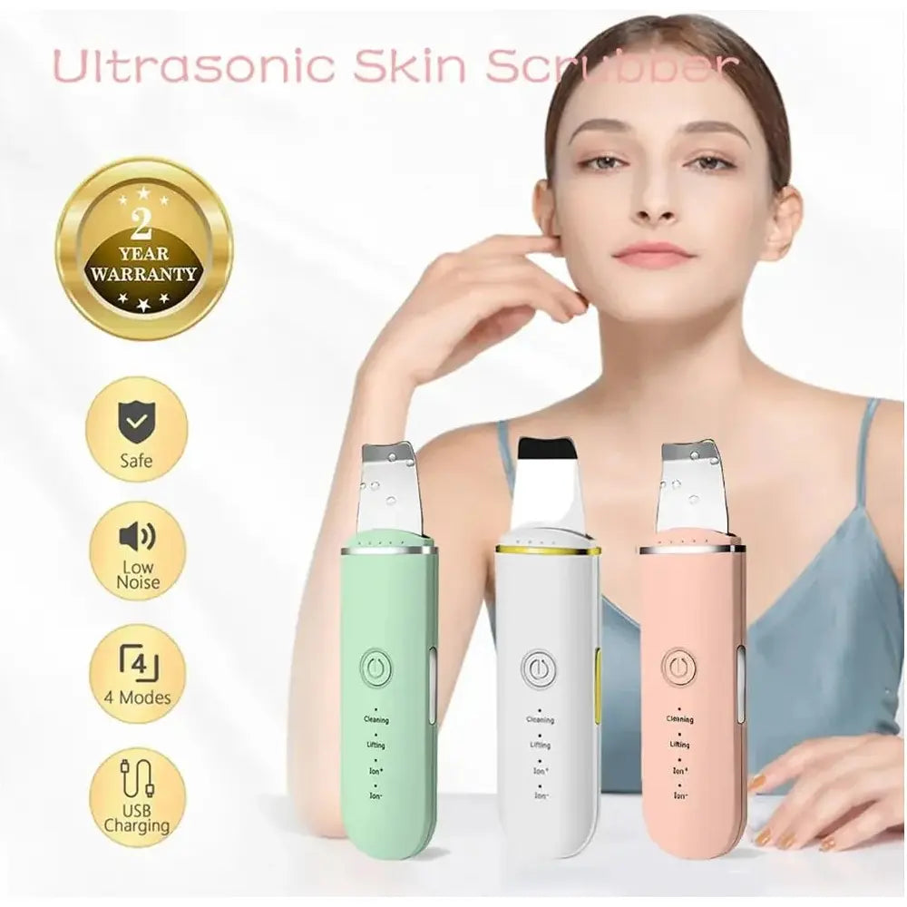 Beauty Ultrasonic Skin Scrubber - Glam Global UK