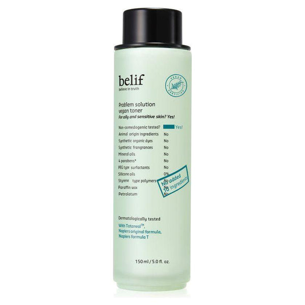 belif Problem Solution Vegan Toner - 150ml | Soothing & Balancing for Problematic Skin - Glam Global UKbelif