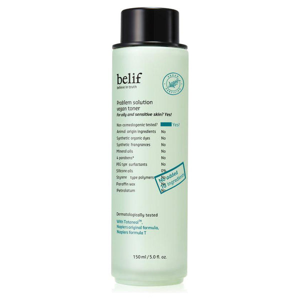 belif Problem Solution Vegan Toner - 150ml | Soothing & Balancing for Problematic Skin - Glam Global UKbelif