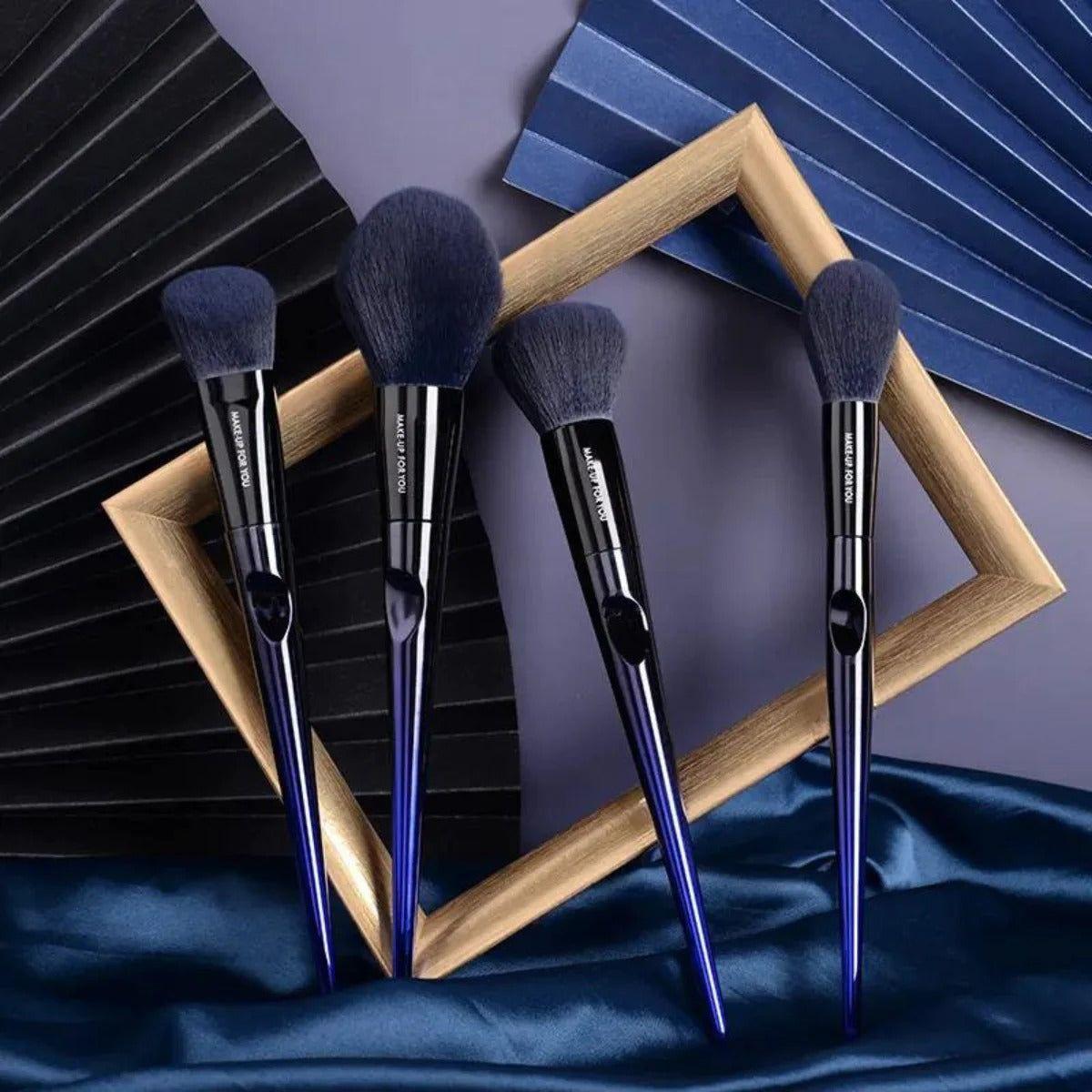 Belle & Rose™ Eternal Blue Brush Set Collection - Glam Global UK