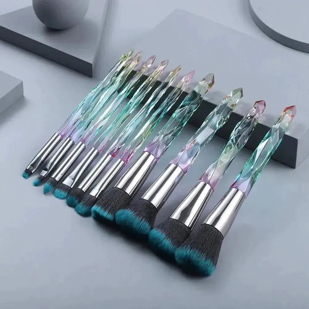 Belle&Rose™ Crystal Diamond Brush Set - Glam Global UK