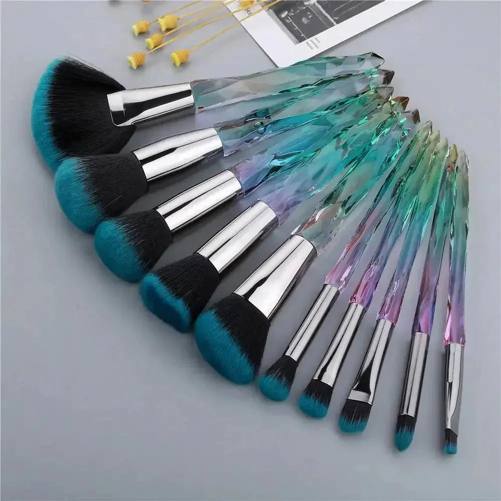 Belle&Rose™ Crystal Diamond Brush Set - Glam Global UK