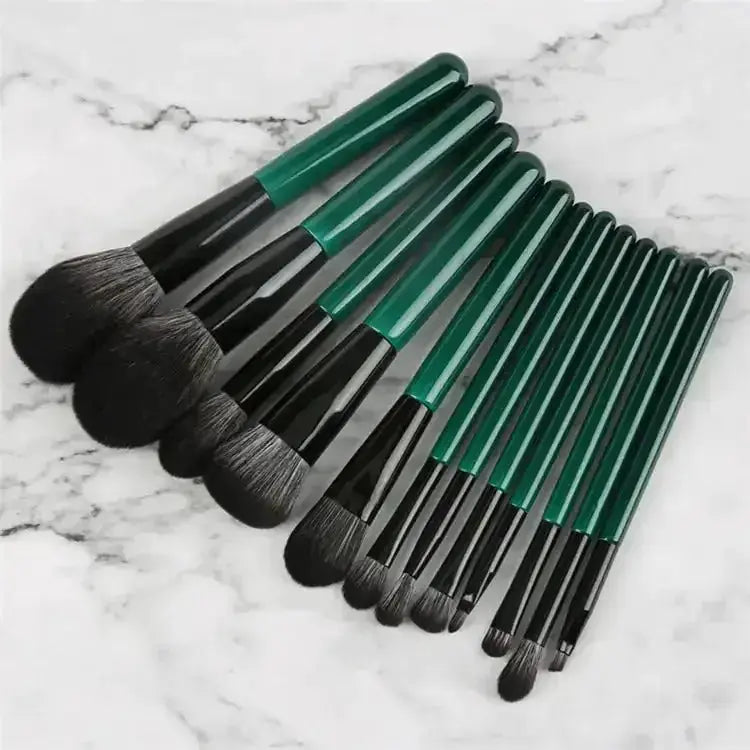 Belle&Rose™ Forest Green Brush Set - Glam Global UK